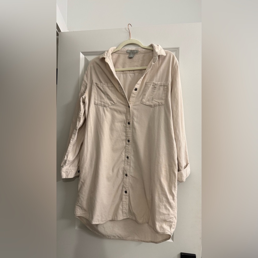 Lucky Brand Taupe Corduroy dress